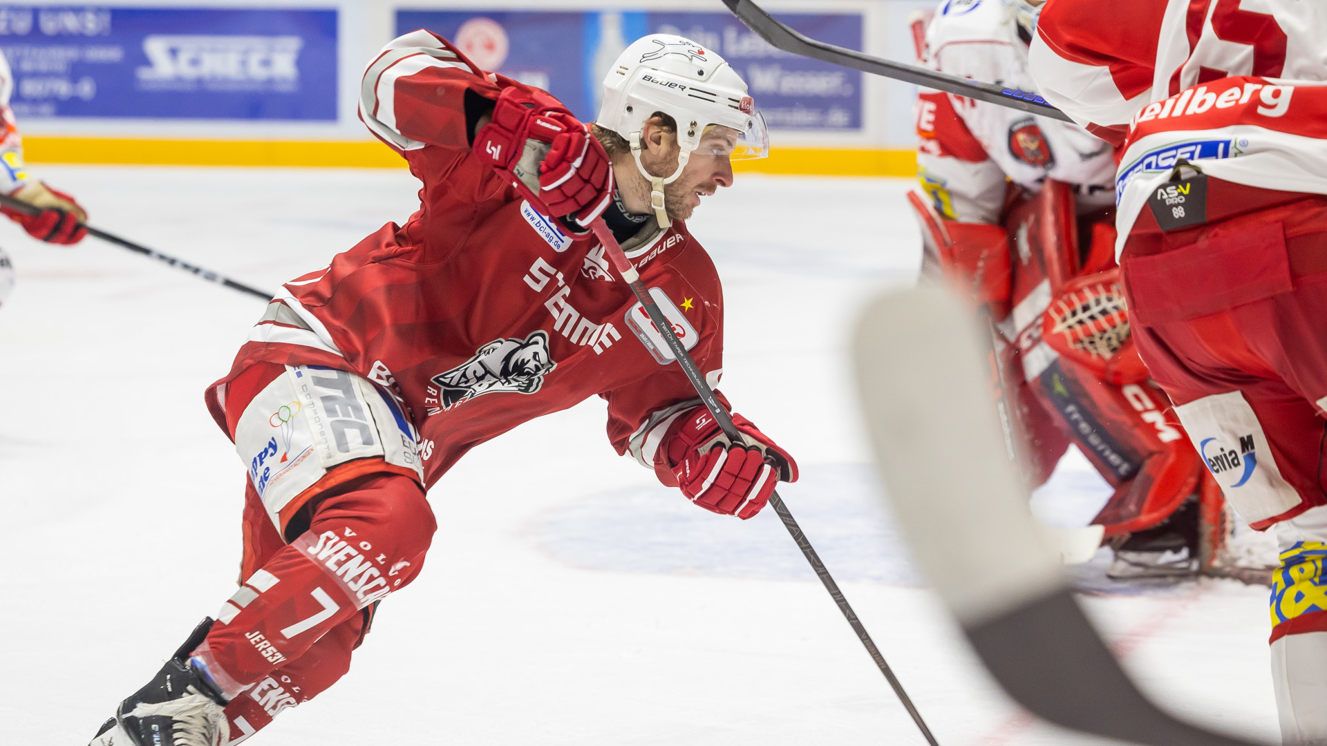 Eishockey Spieler auf dem Eis