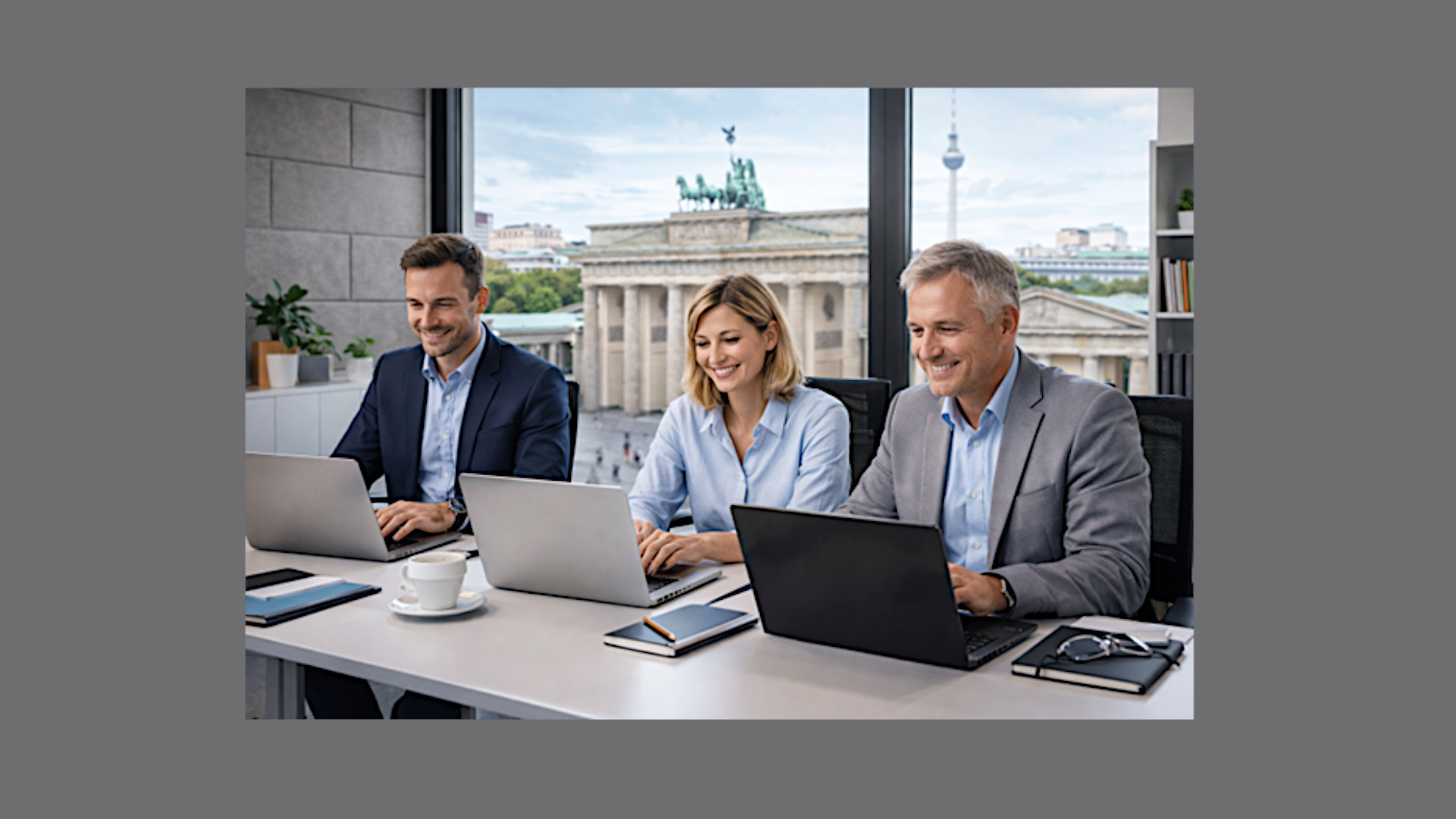 Symbolbild: Mitarbeiter arbeiten im Büro in Berlin