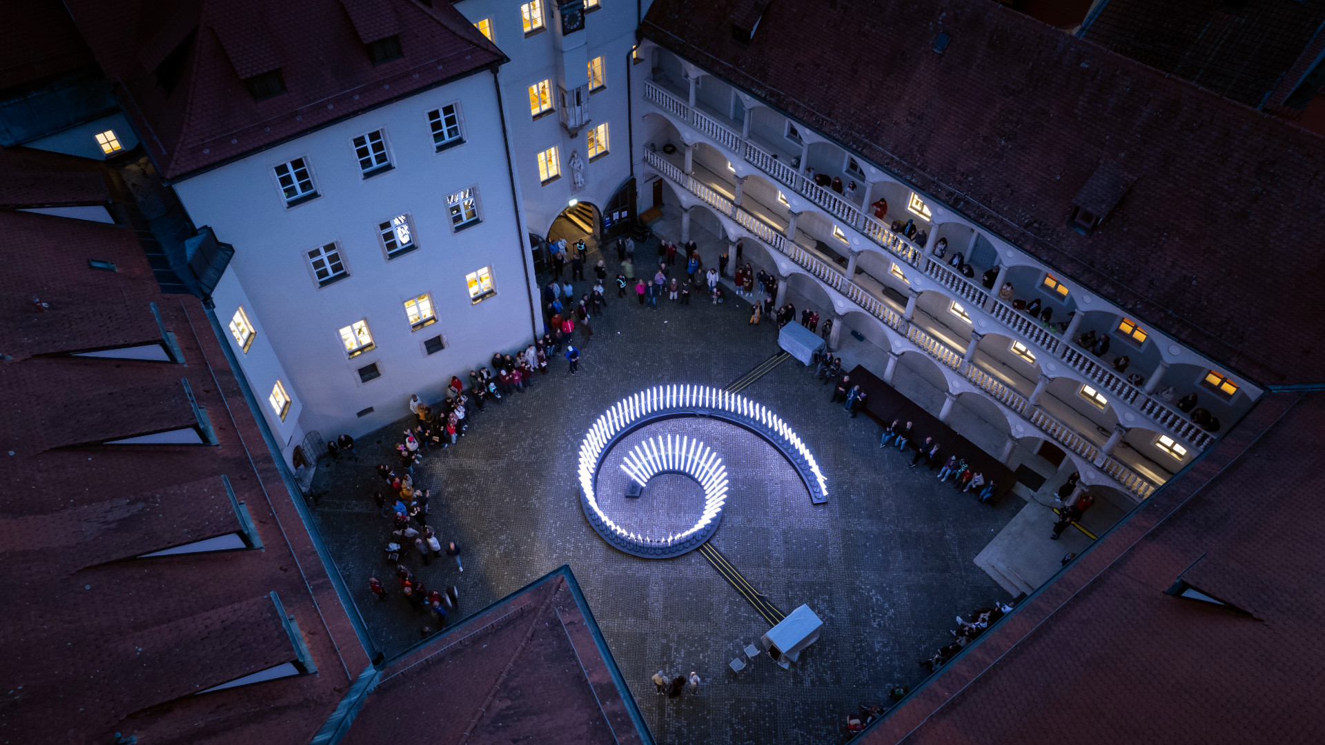 Lichtinstallation in Regensburg