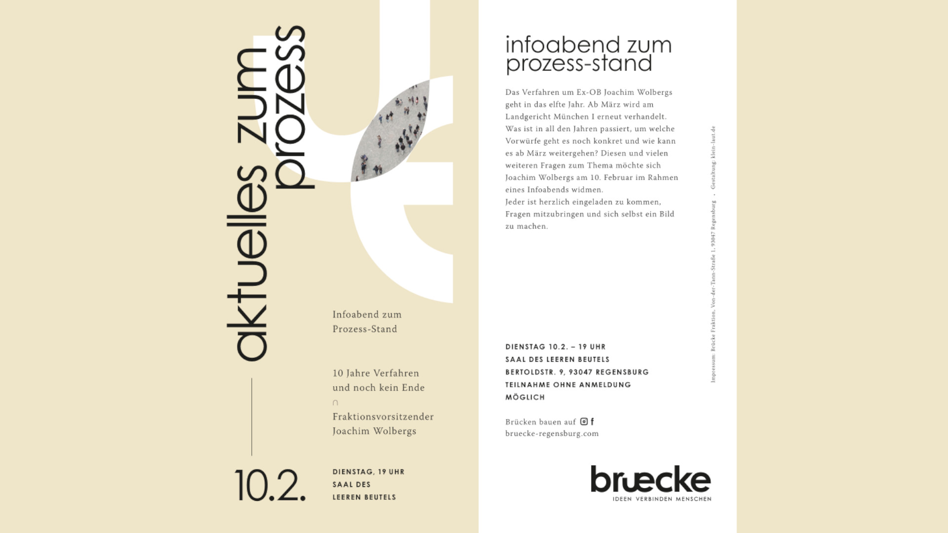 Flyer der Veranstaltung