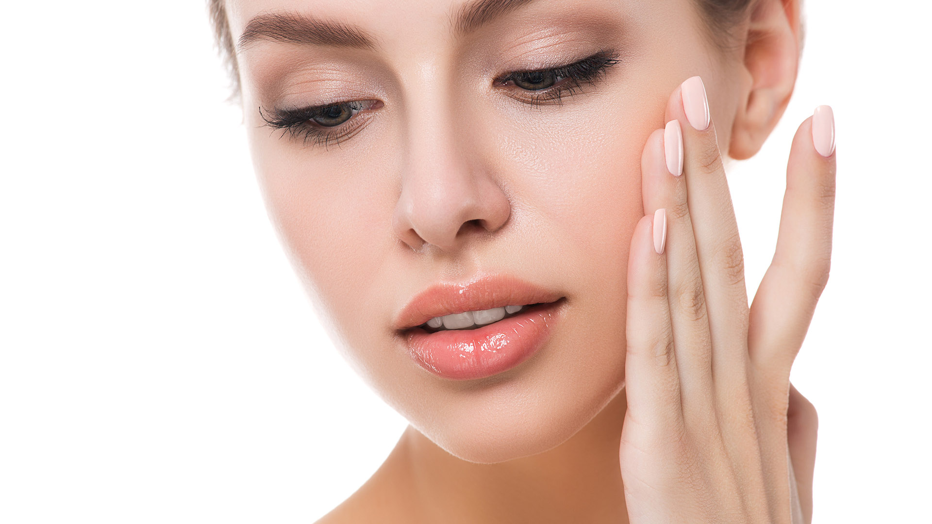 Beauty: Nahaufnahme des Gesichts einer Frau