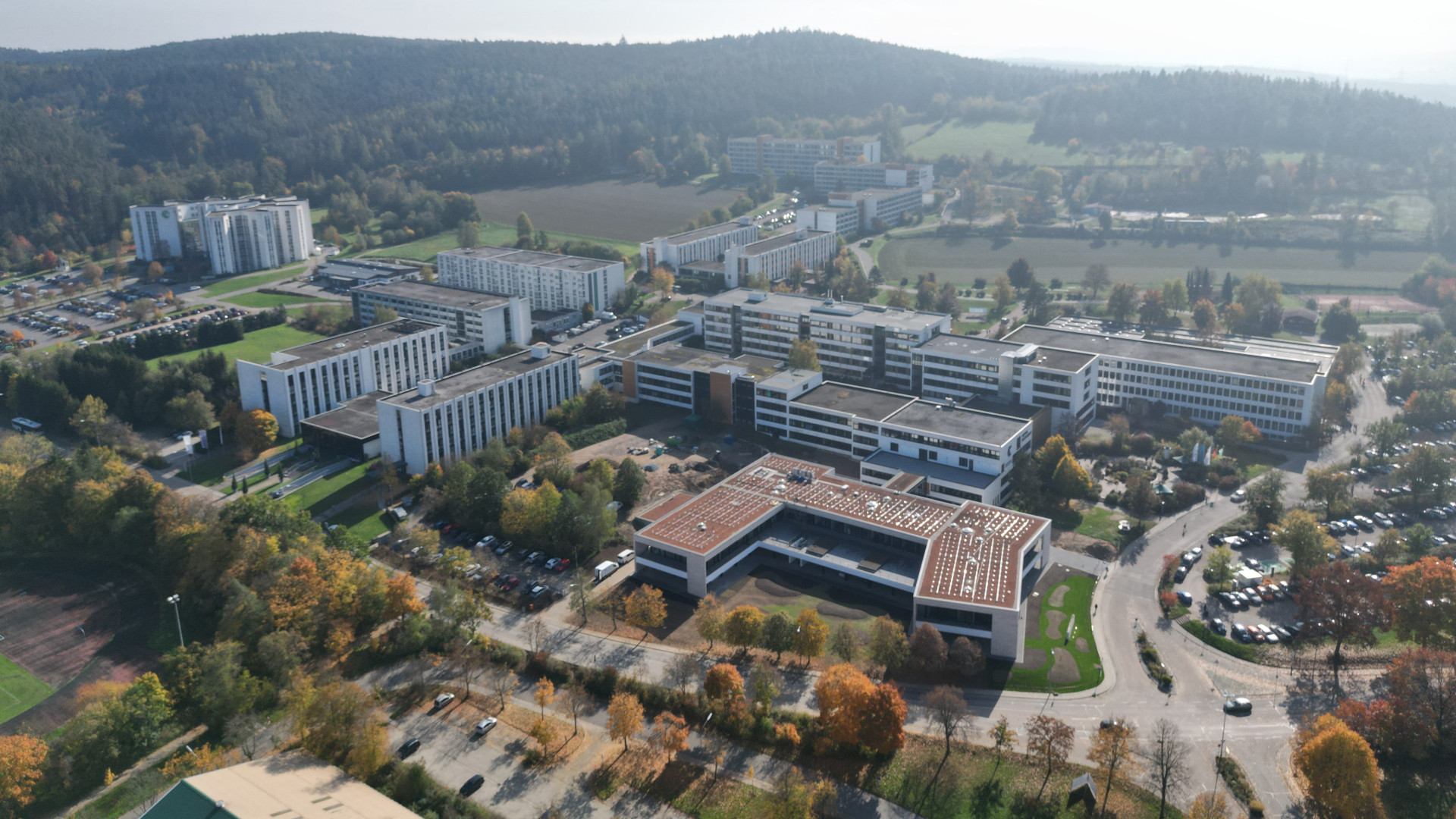 Die Eckert Schulen von oben