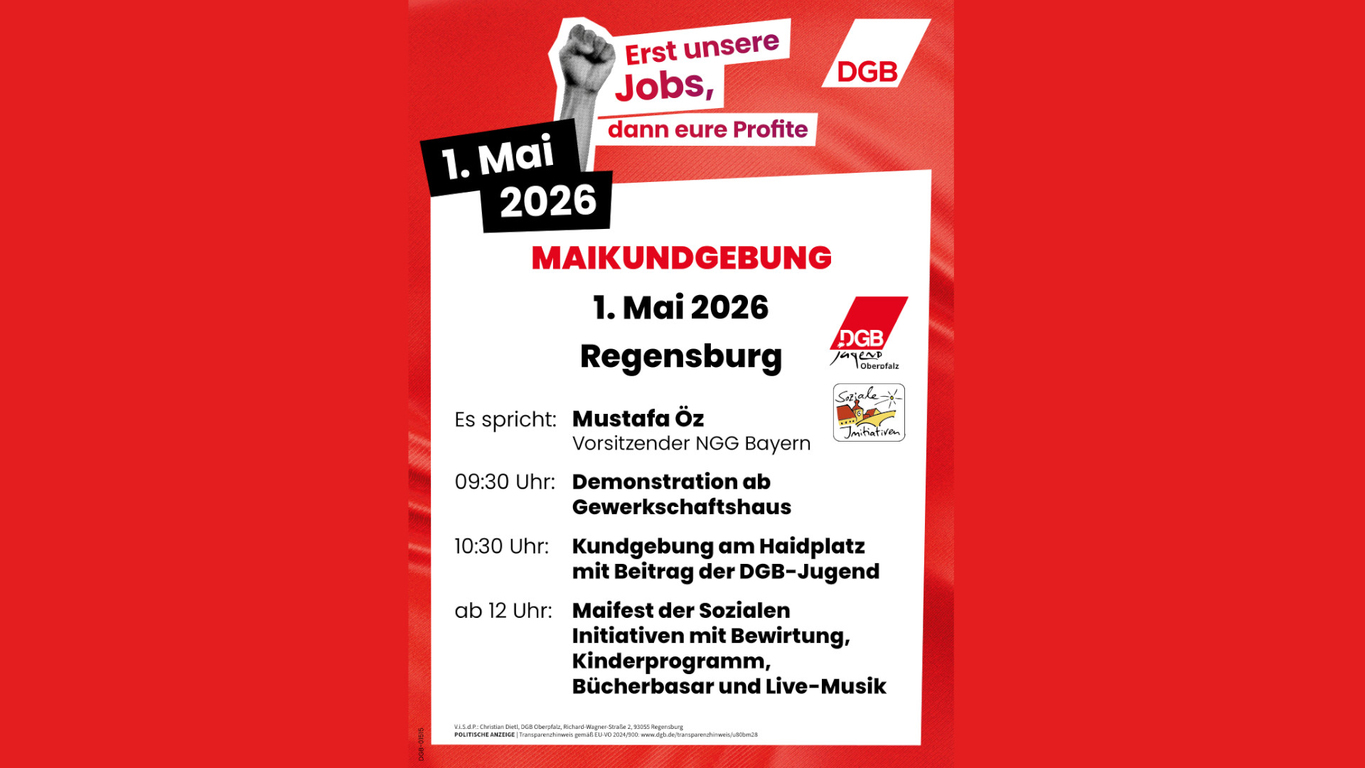 Plakat der Veranstaltung