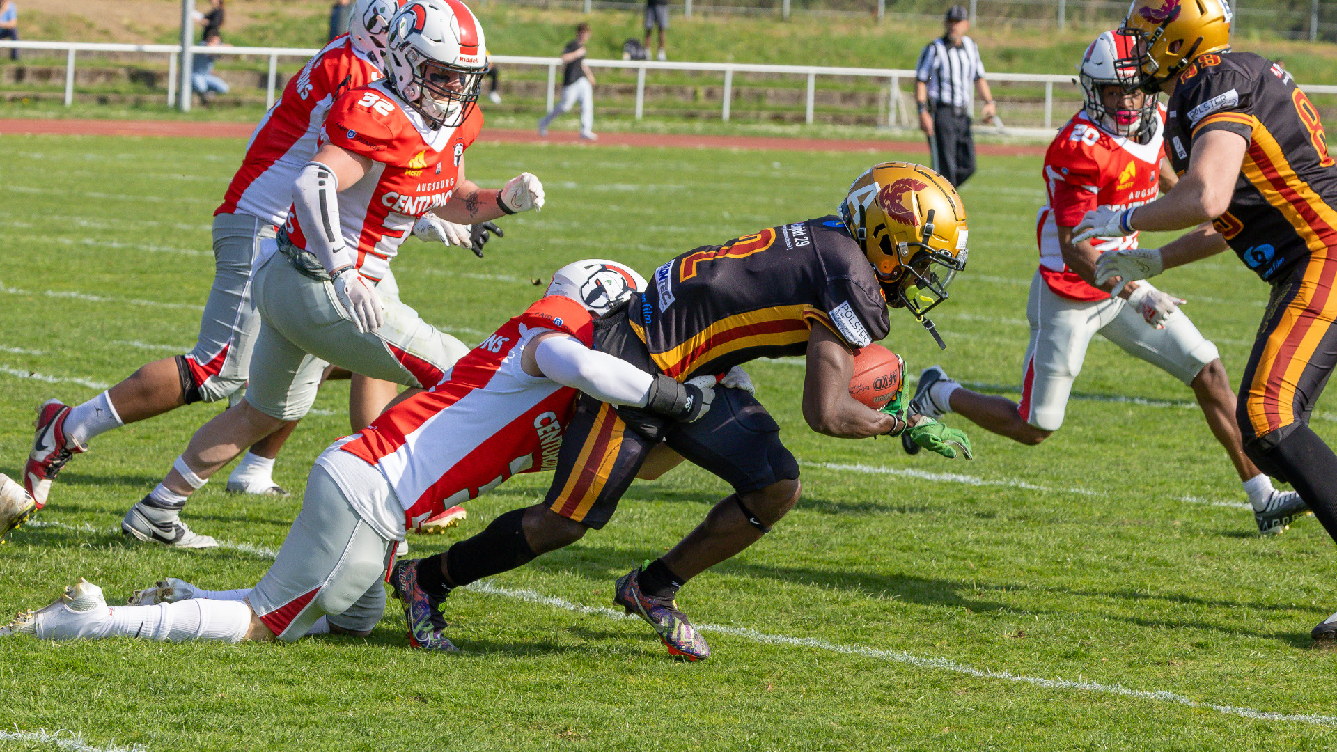 Football Spieler auf dem Feld