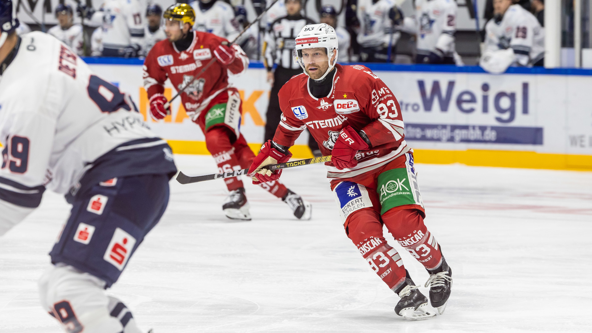 David Morley auf dem Eis