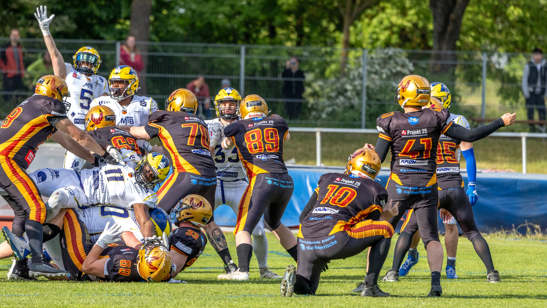 Football Spieler auf dem Feld