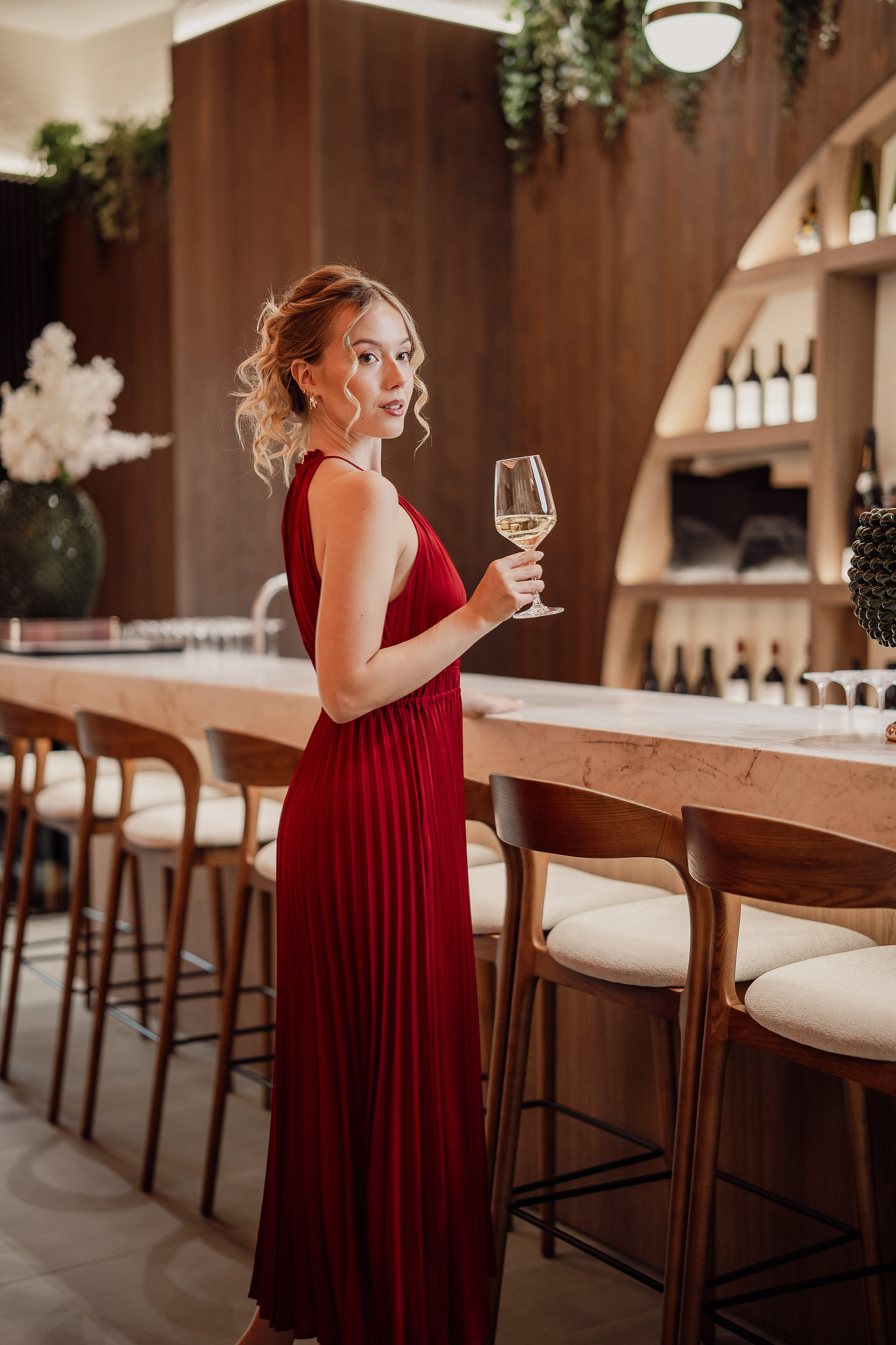 Model Karo beim FAL-Shooting in der Gloria Trattoria in Regensburg