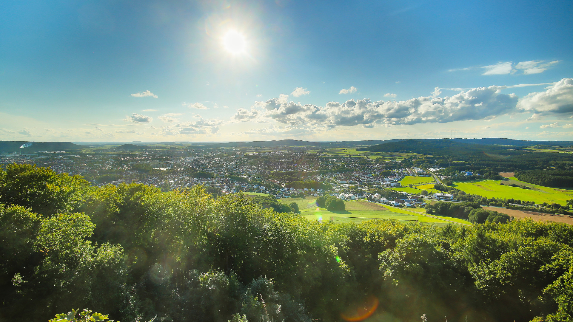 Symbolbild: Sonnenuntergang über der Oberpfalz