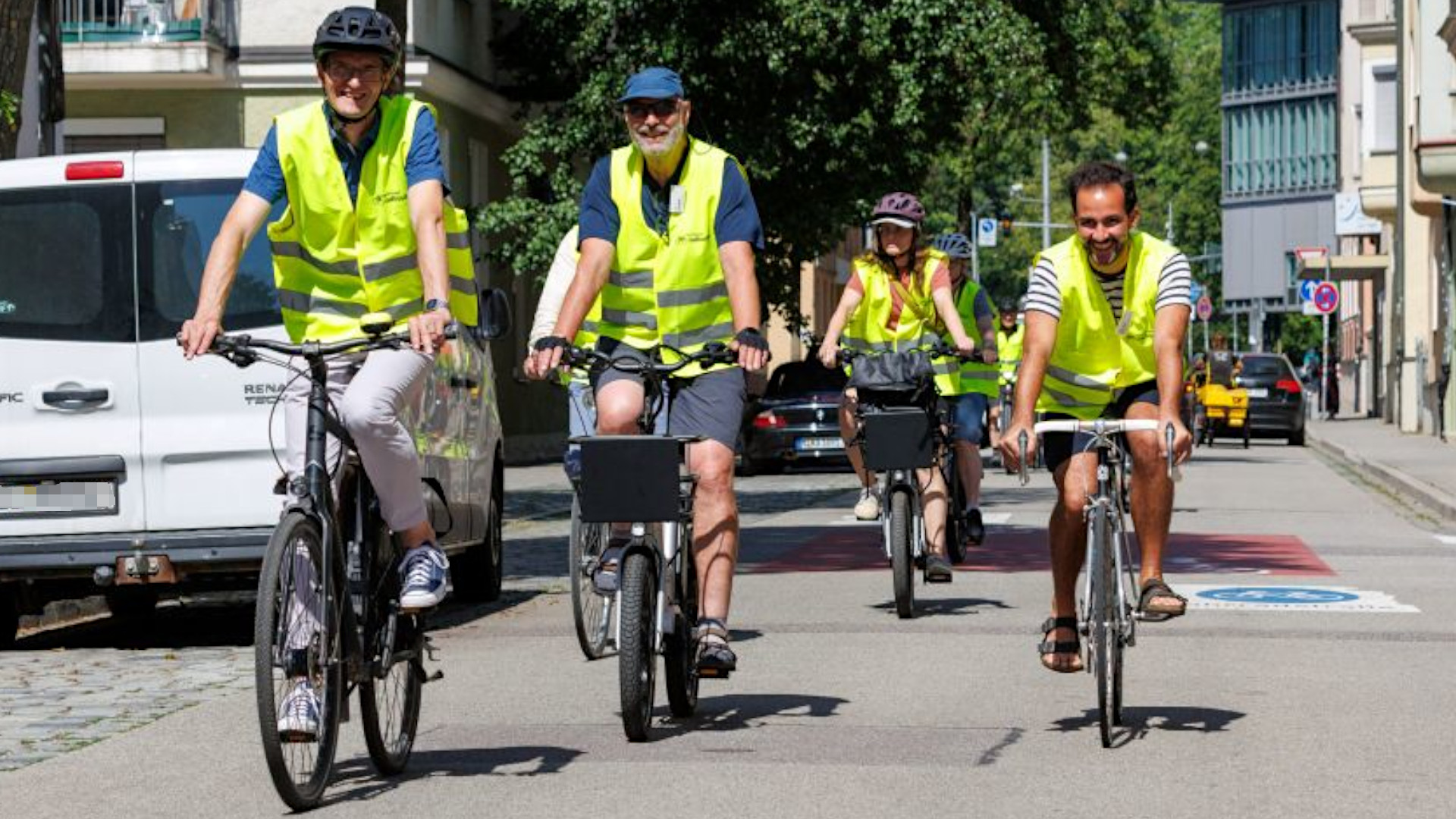 Fahrradfahrer in Regensburg
