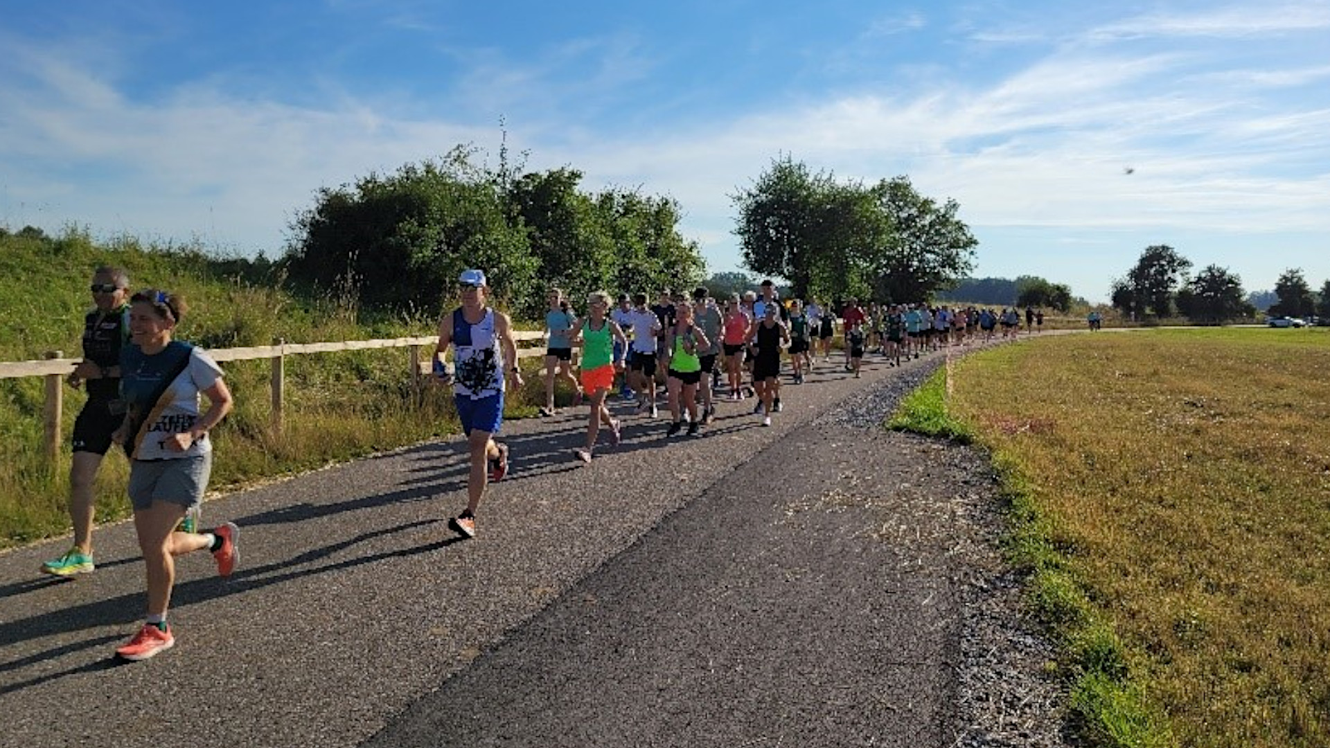  Impressionen von einem Probelauf für den Landkreislauf 2024