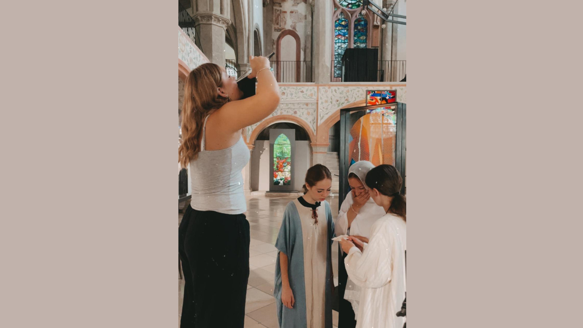  Impressionen vom Dreh aus der Museumskirche St. Ulrich