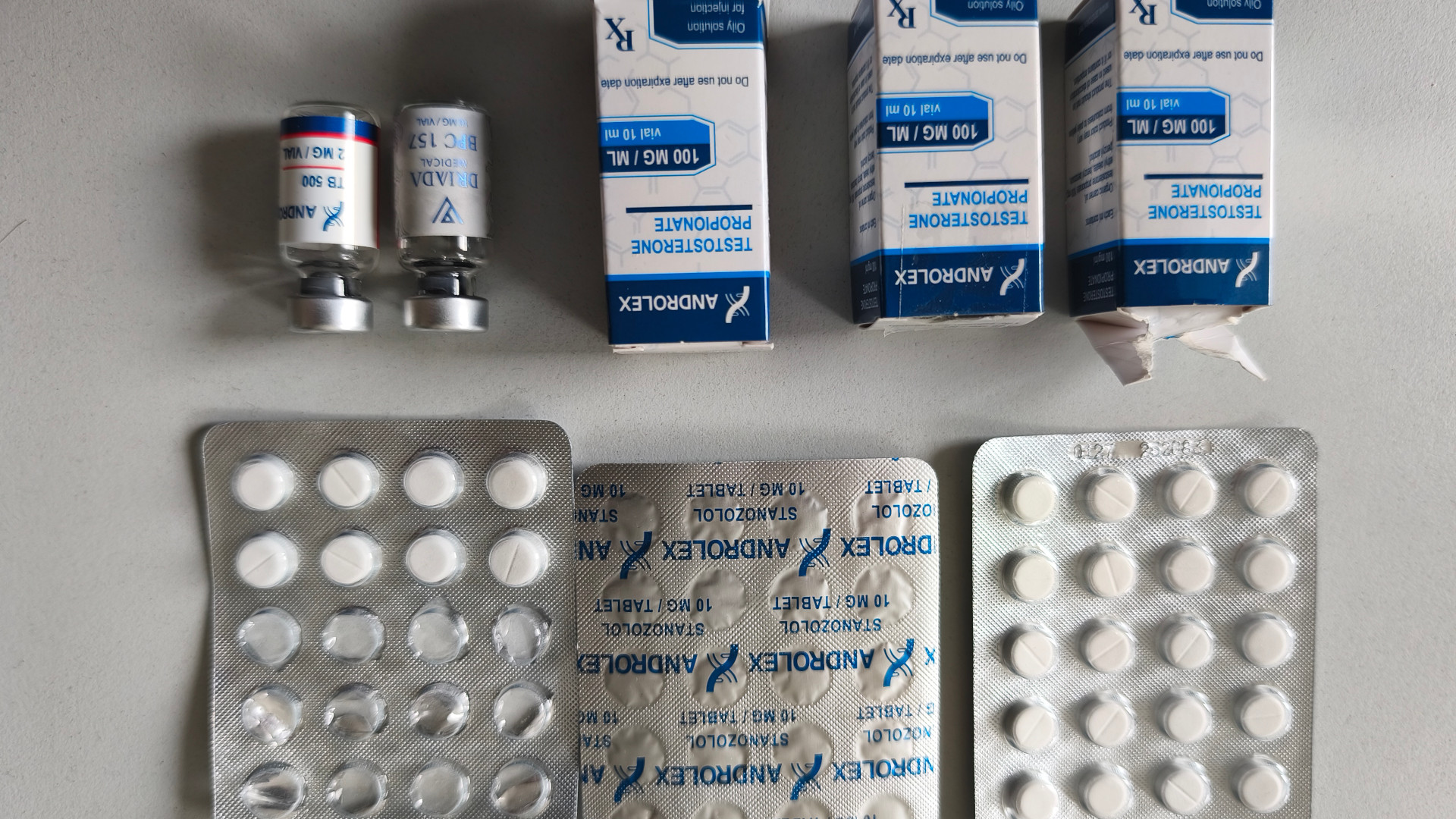 Sichergestellte Dopingmittel