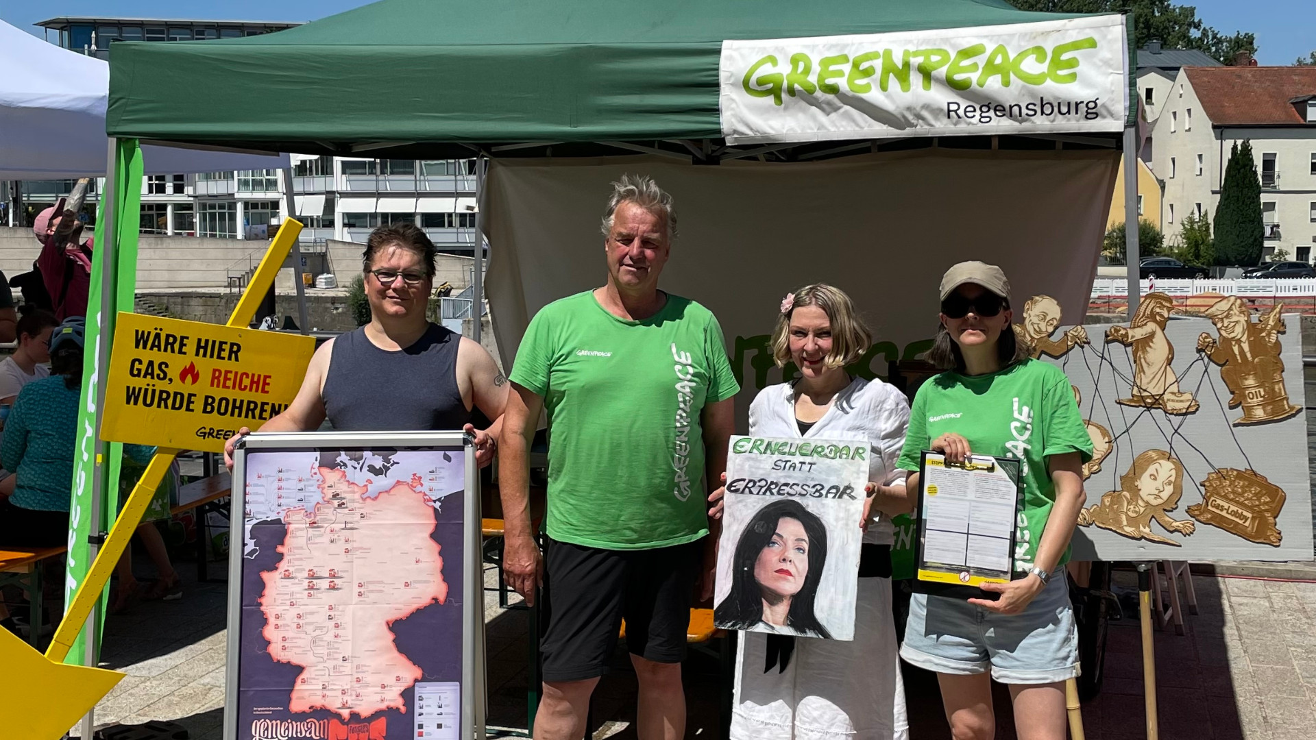 Gruppenbild von Greenpeace Aktivisten