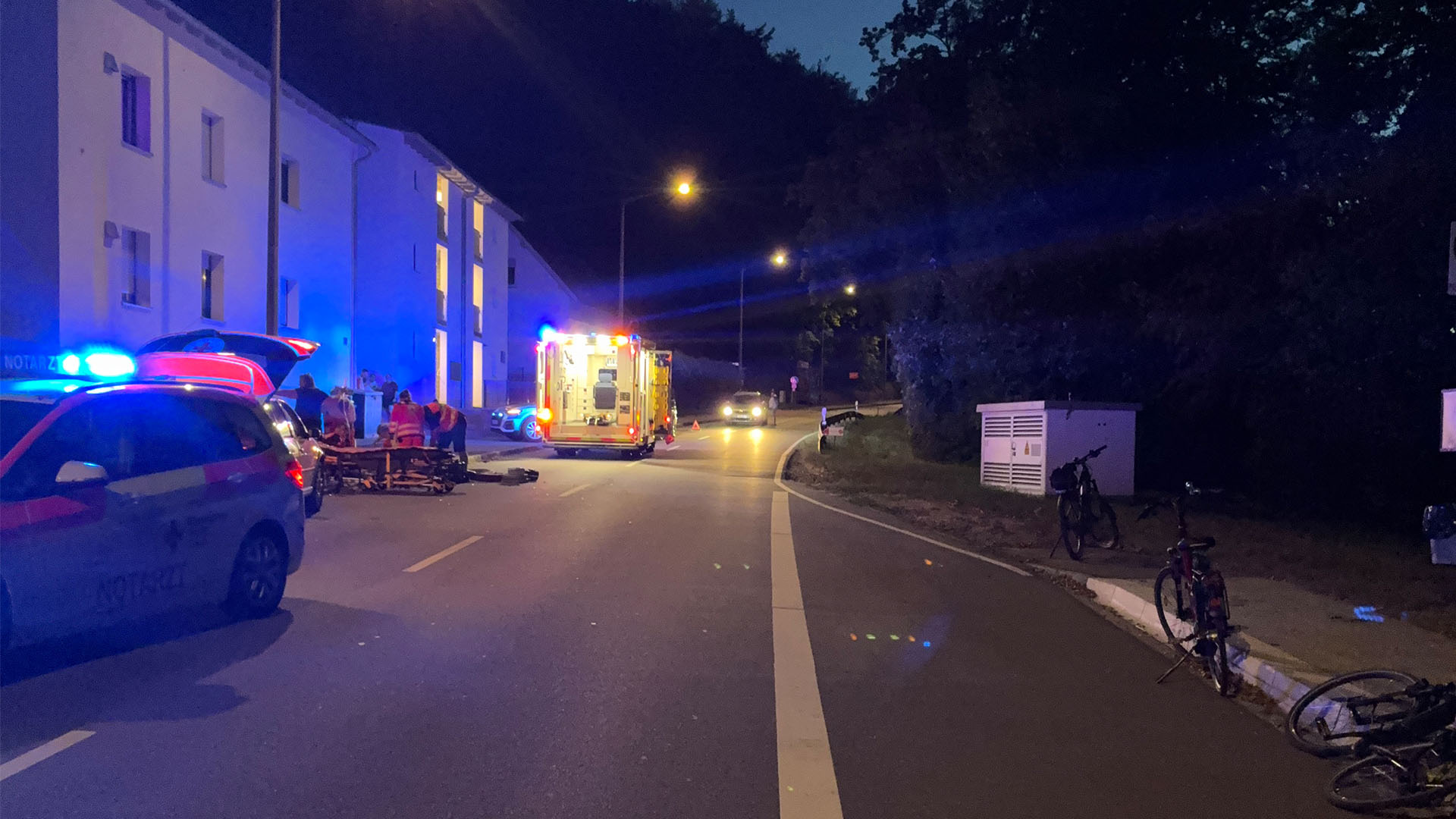 Unfallstelle in Schwandorf-Fronberg