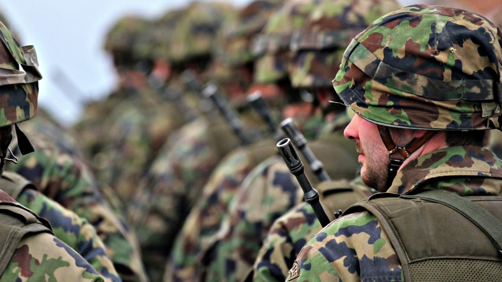 Eine Truppe der Bundeswehr