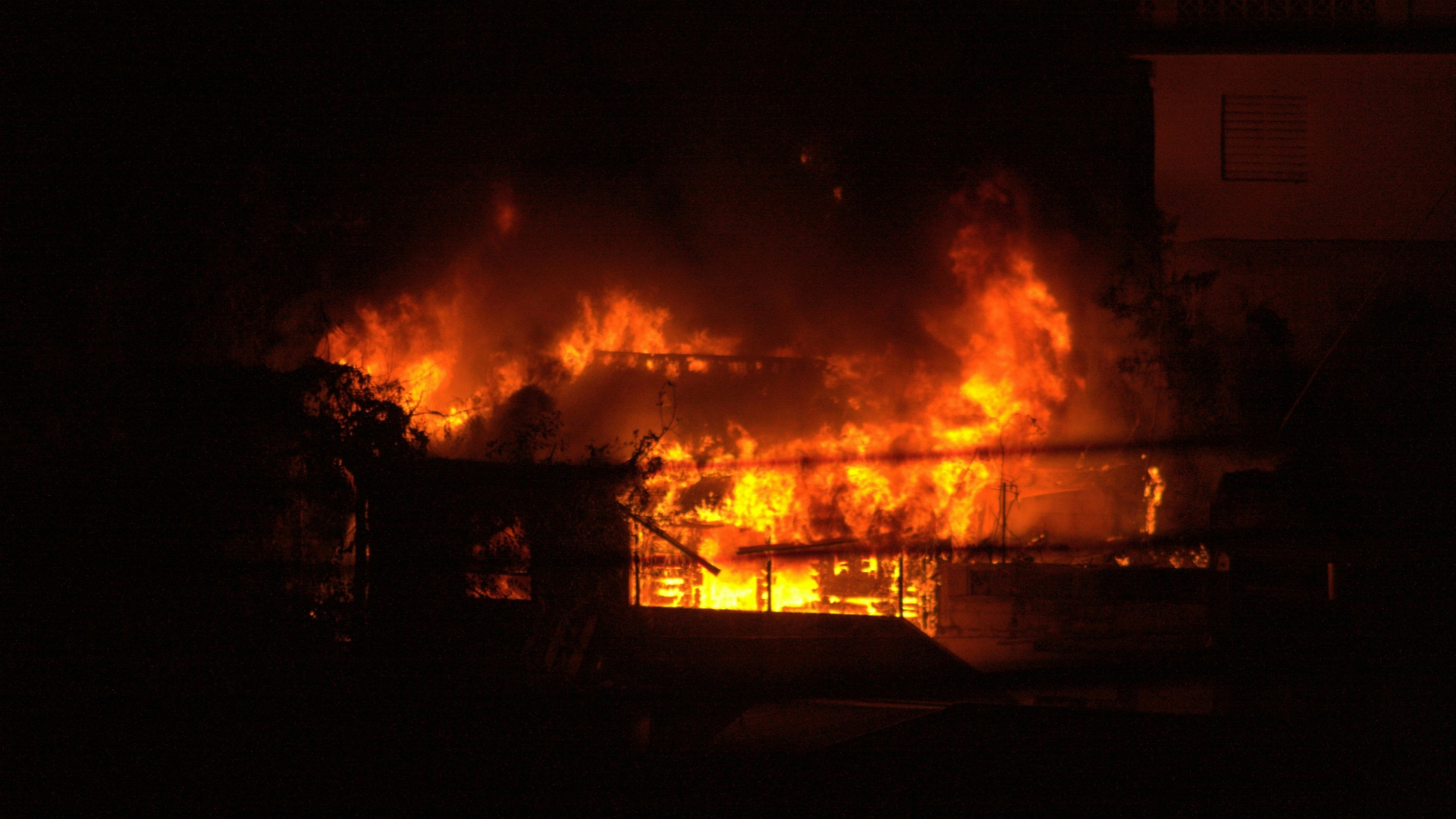 Brand eines Gebäudes