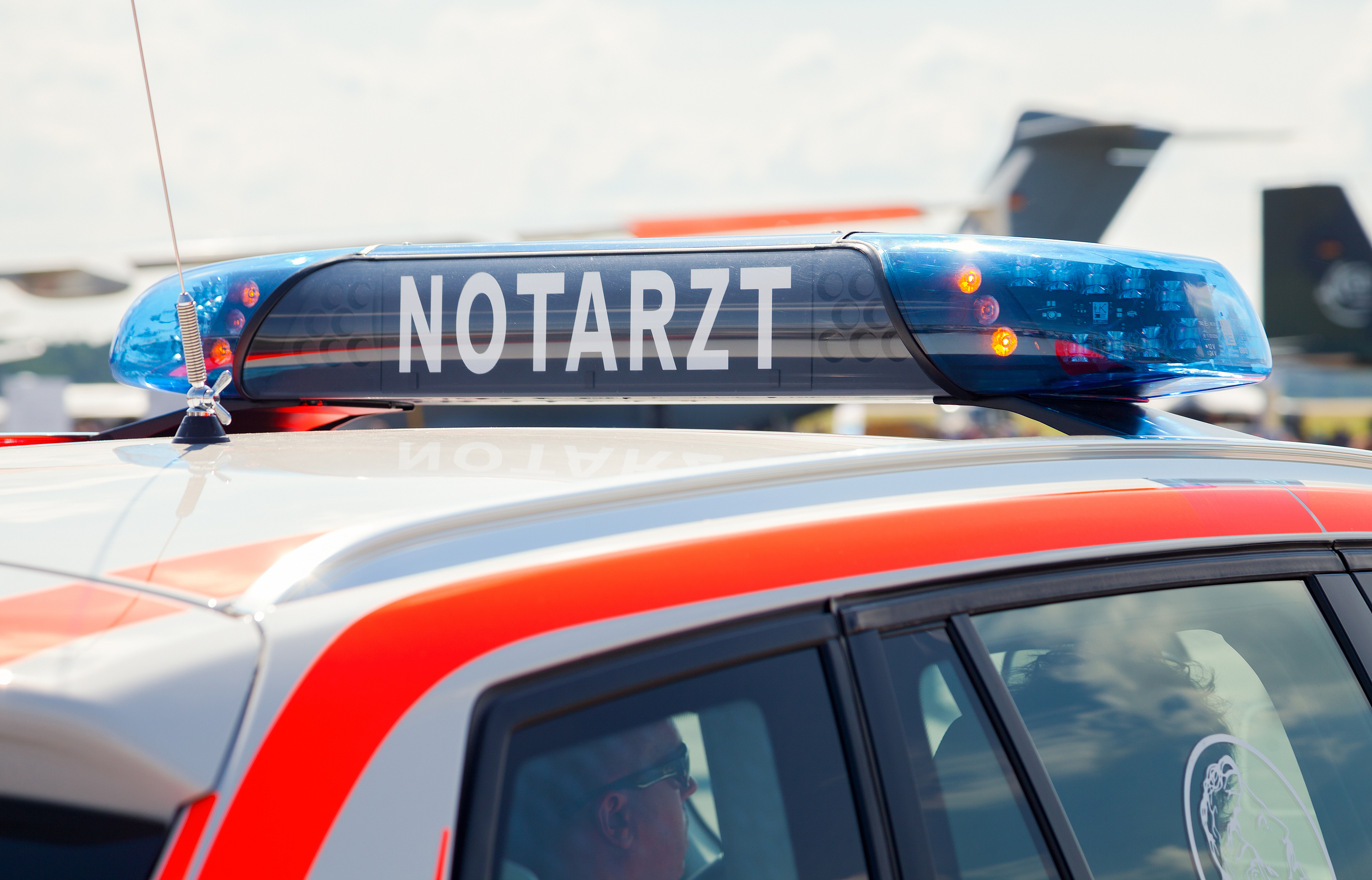 Ein Notarztwagen