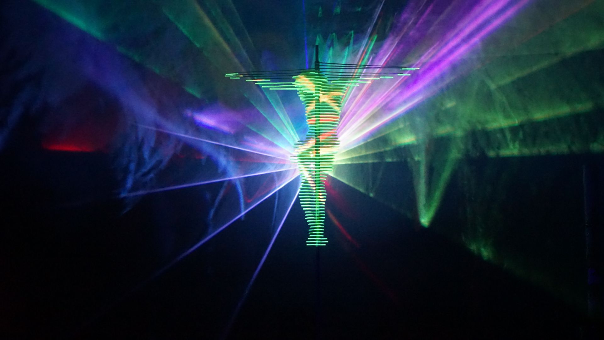 Lichtinstallation im Dom 