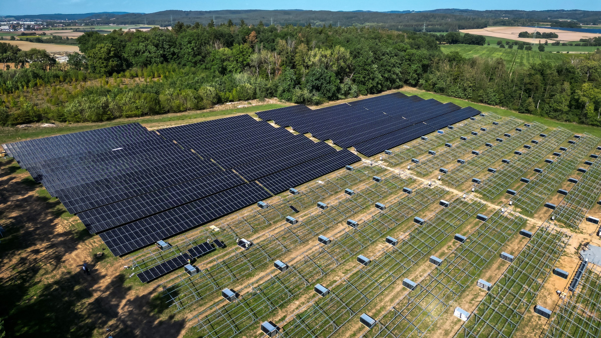 Der Solarpark in Haslbach