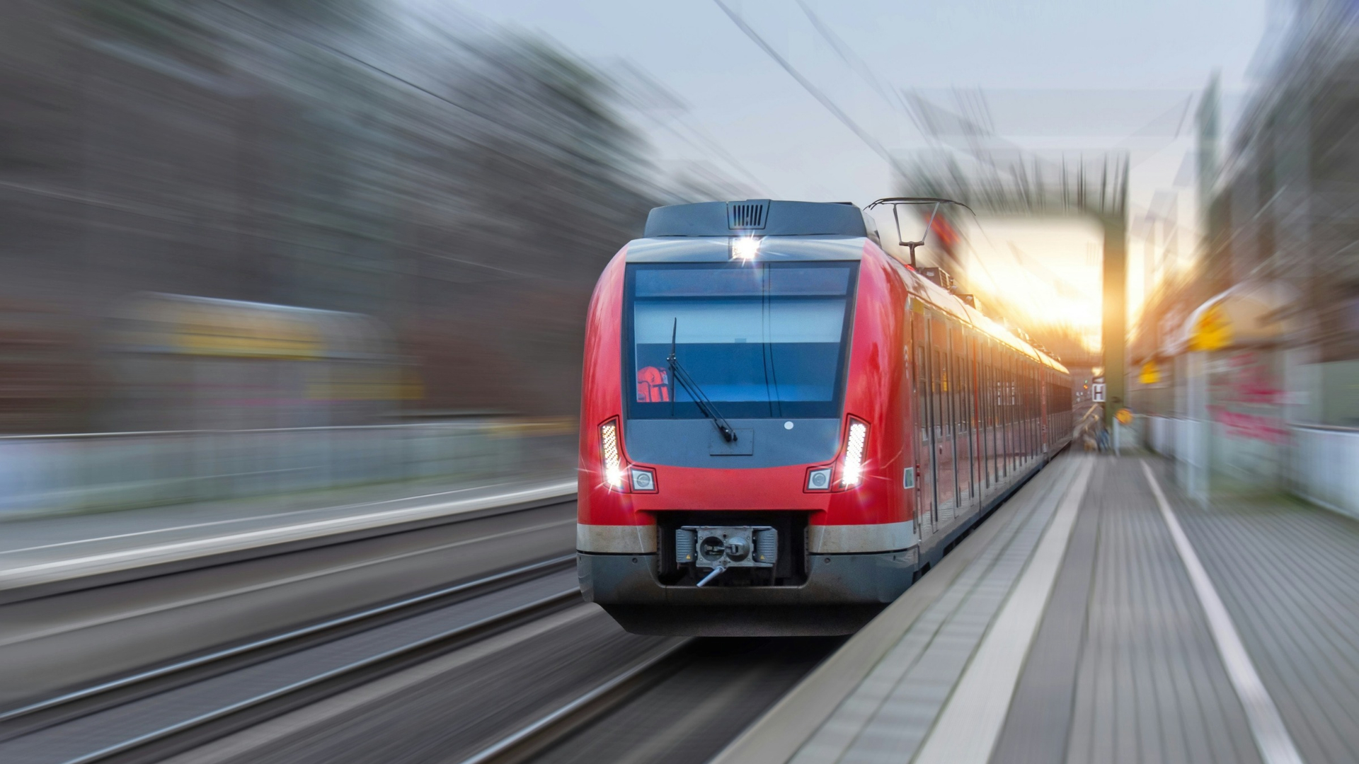 Ein fahrender Zug