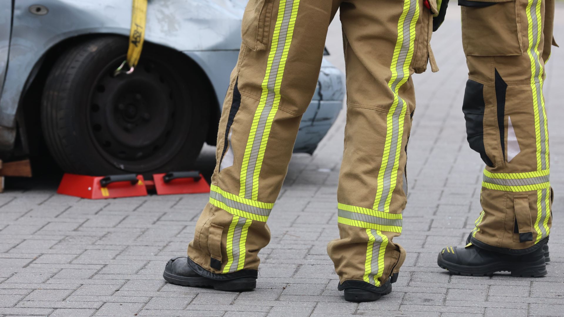 Feuerwehr an Unfallstelle