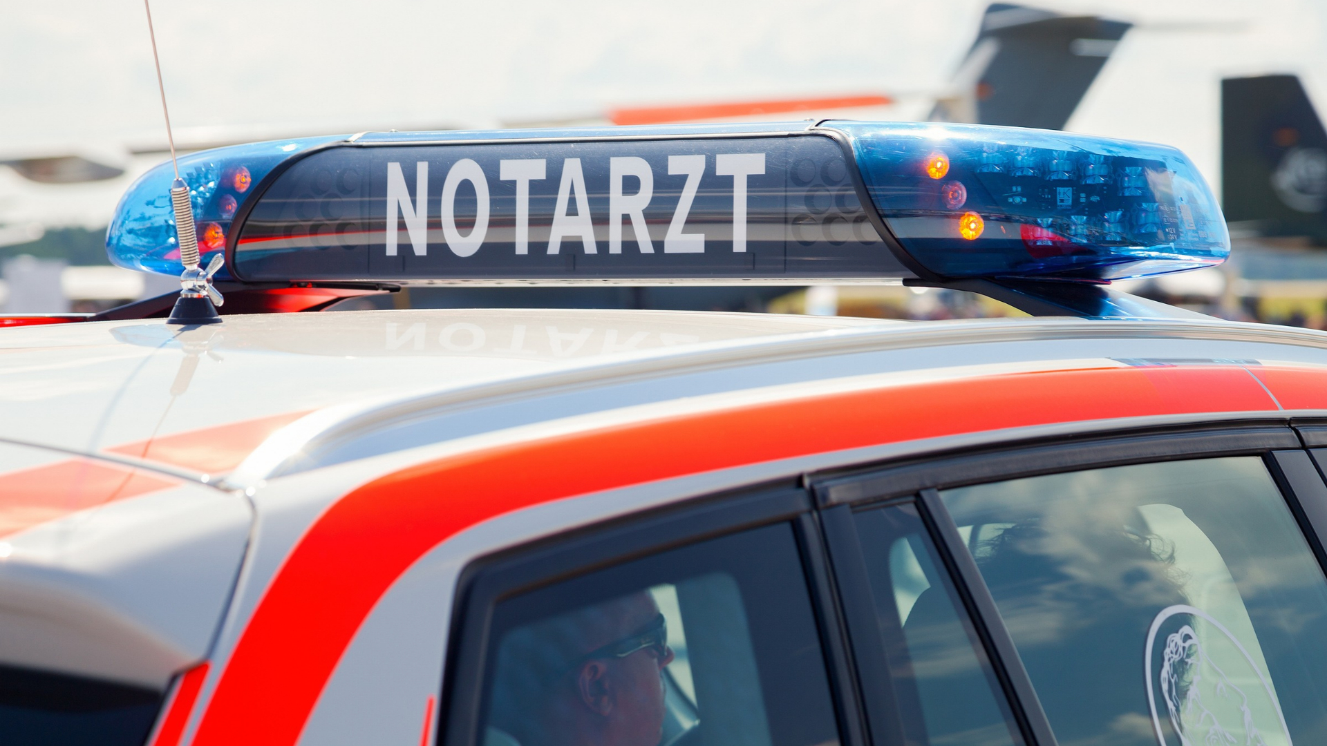 Ein Notarztwagen