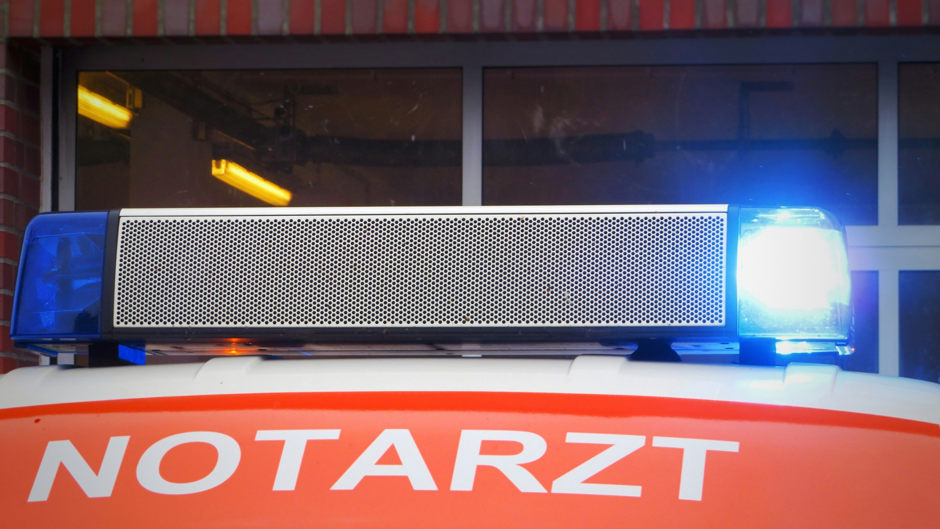 Ein Notarztwagen