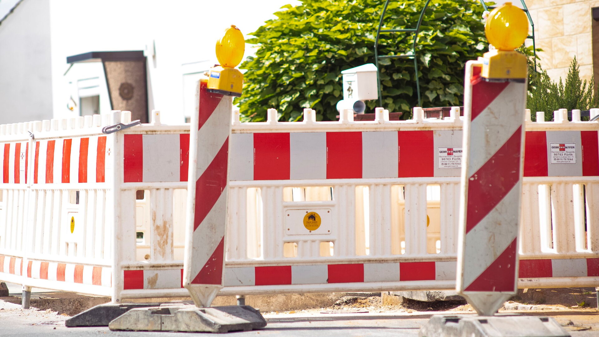 Abgesperrte Baustelle