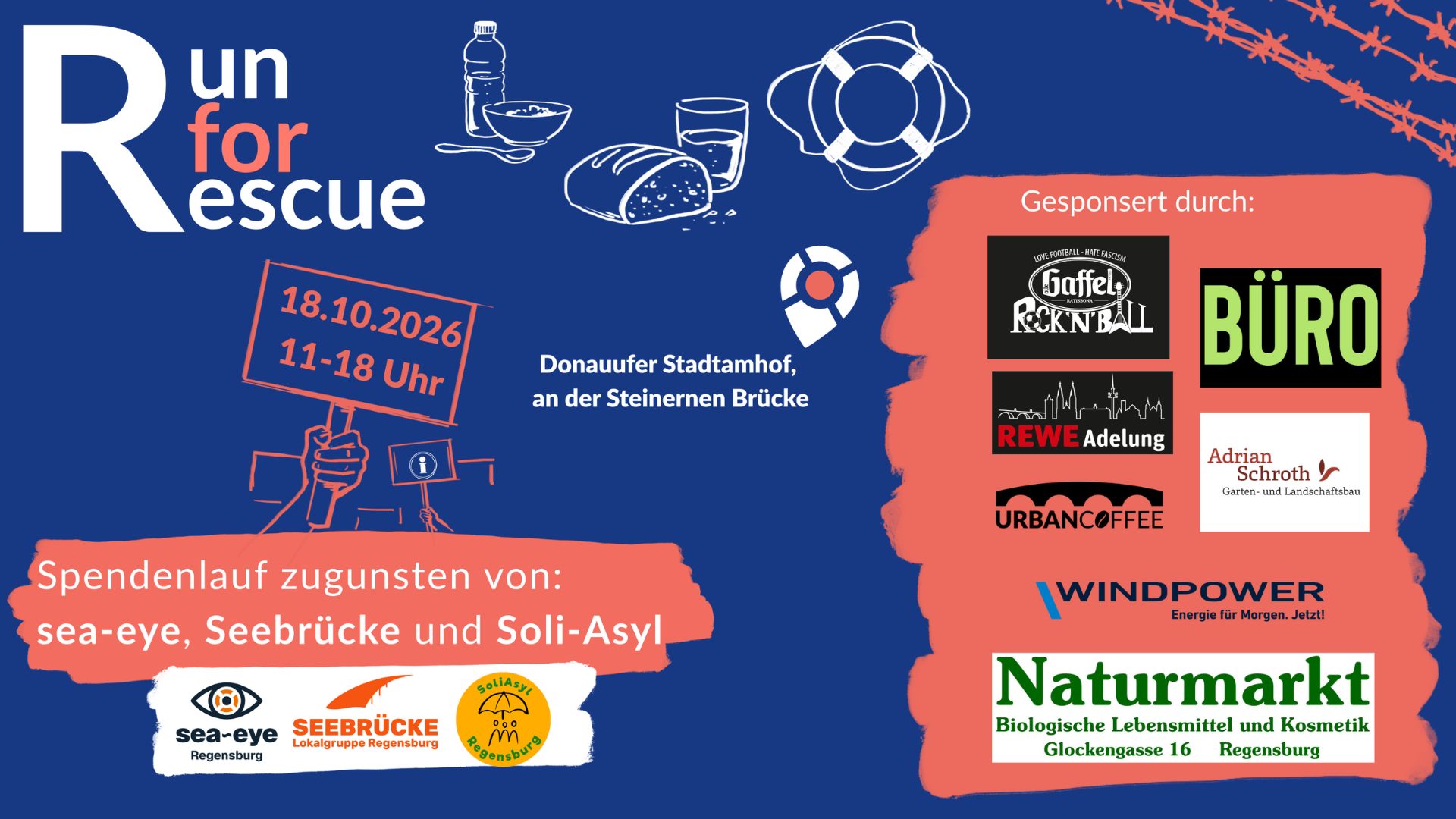 Der Flyer von Run for Rescue